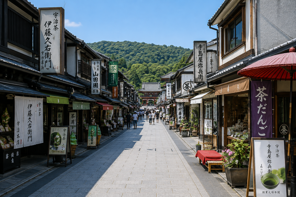 ．平等院表参道の風景