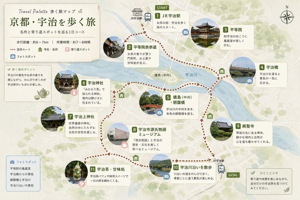 京都・宇治を歩く1日モデルコース