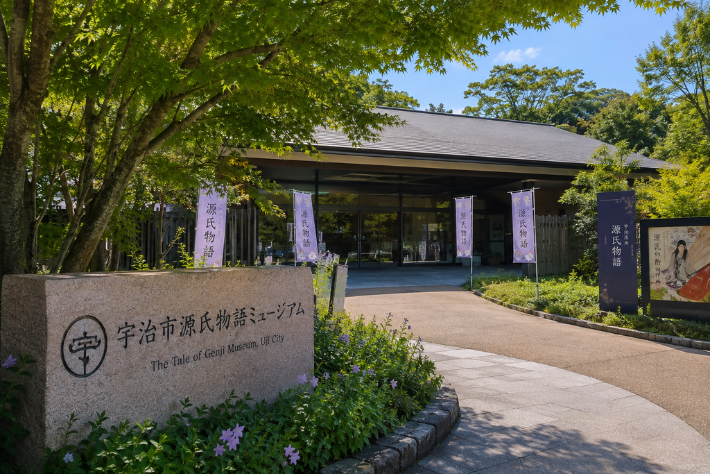 ．宇治市源氏物語ミュージアムの風景