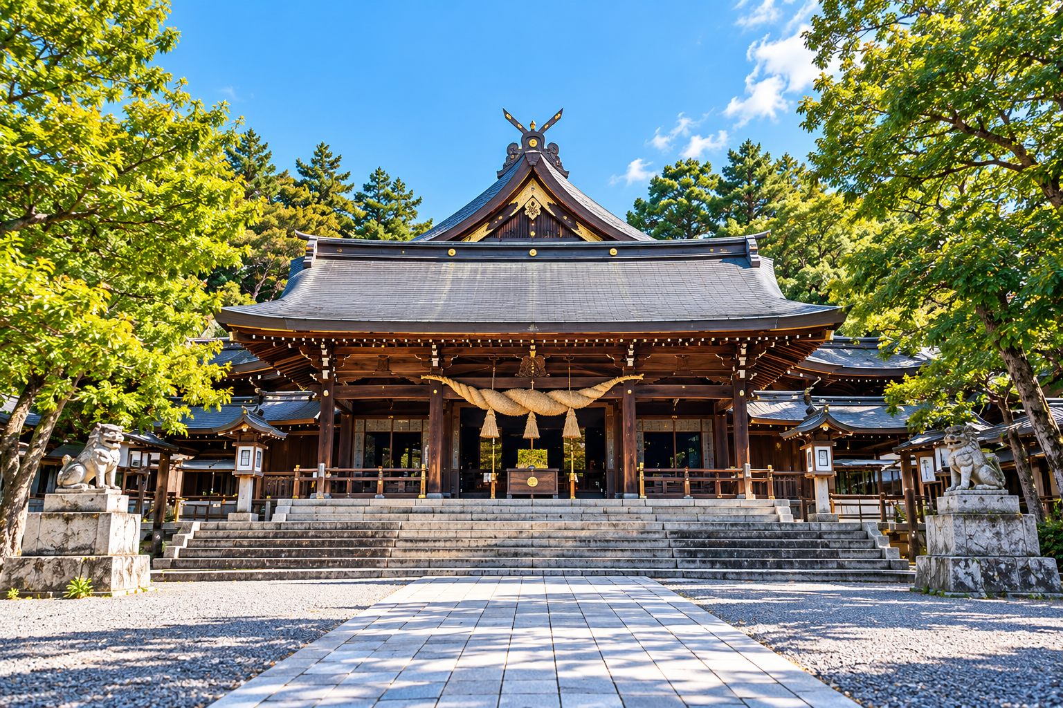 吉備津神社の長い廻廊