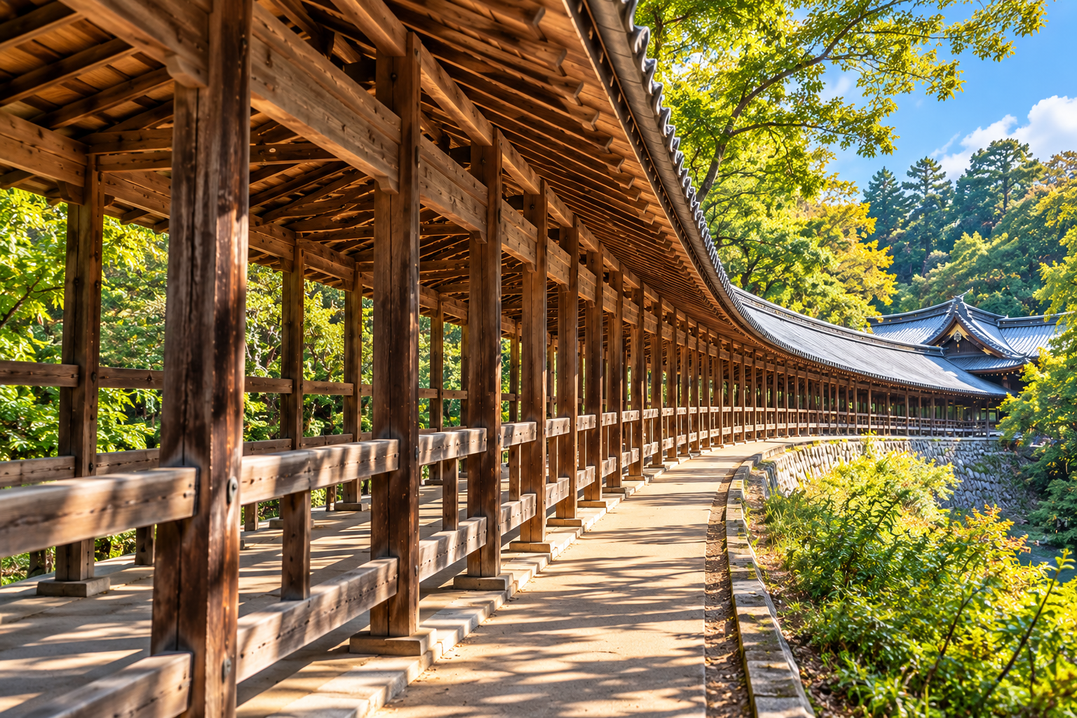 吉備津神社の境内を歩く岡山日帰り旅