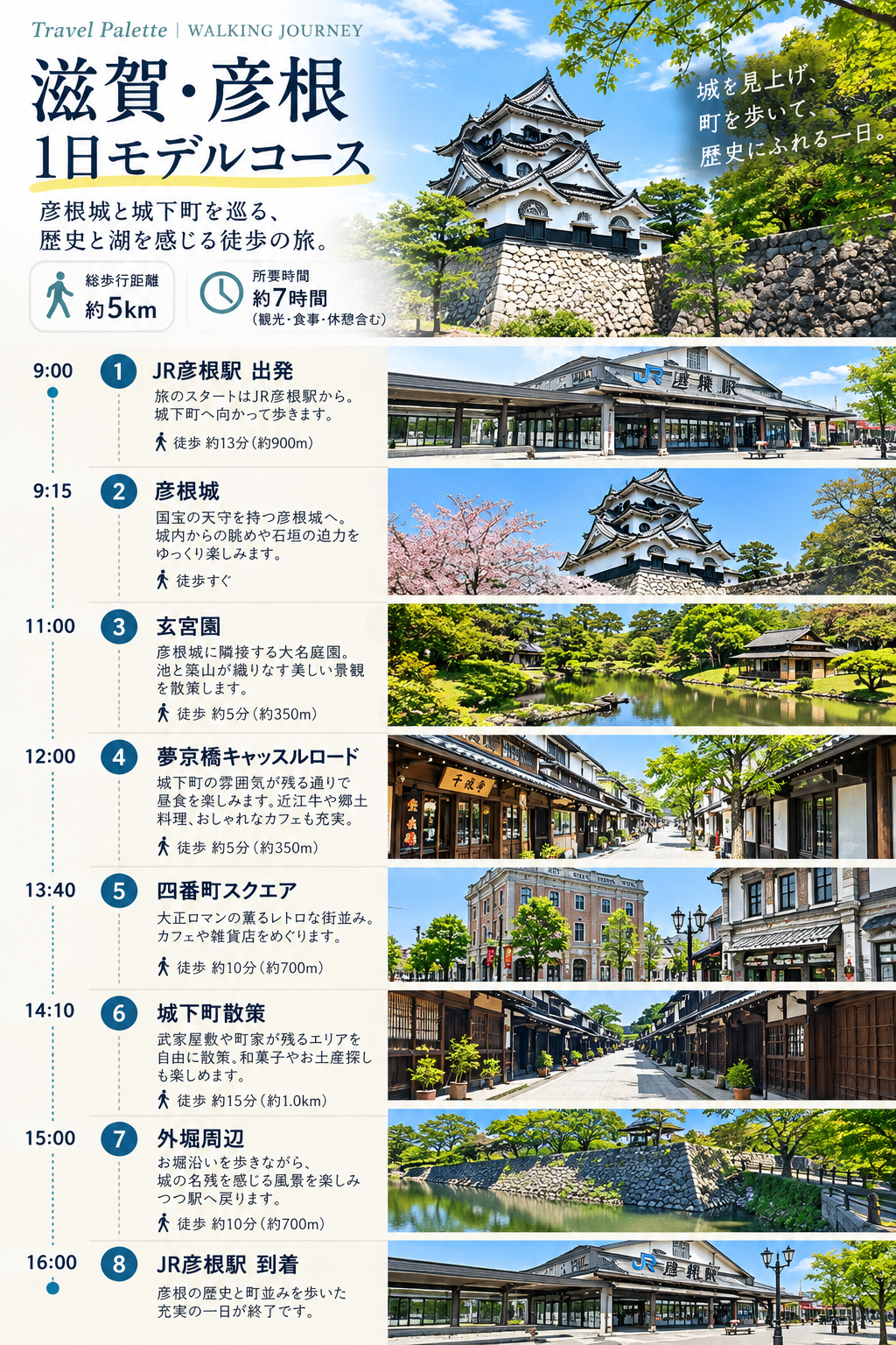 彦根を歩く1日モデルコース