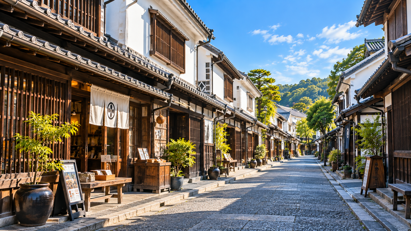 倉敷美観地区の本町・東町の町並み